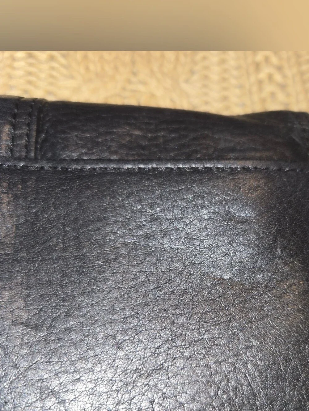 Michael Kors Black Leather Wallet with Silver-Tone Lock